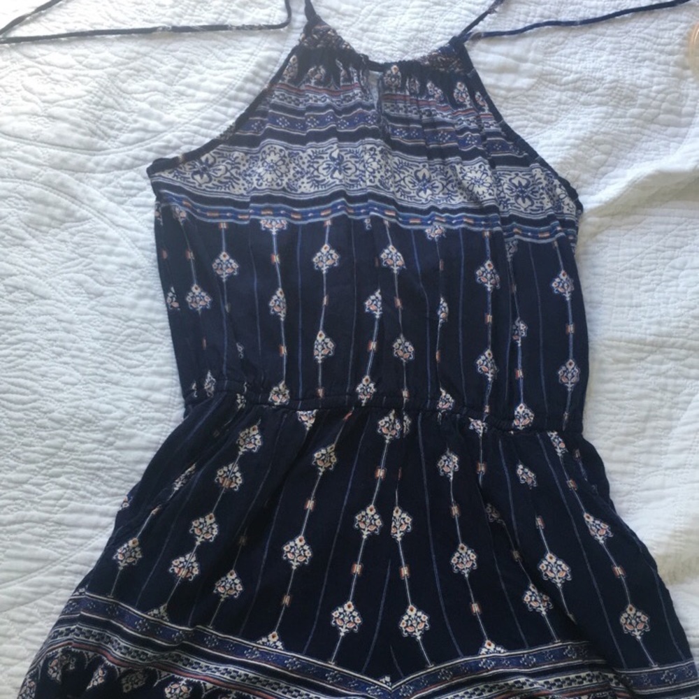 Halter neck romper
